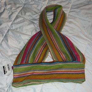 Rainbow criss cross halter top from a local boutique. Never worn.